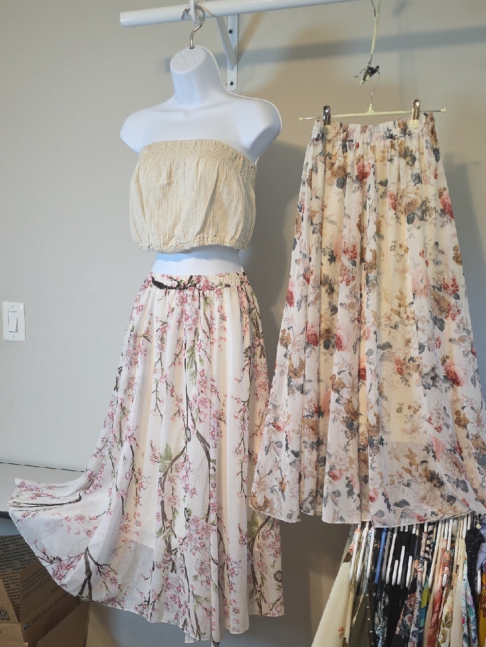Feminine Boho Maxi Skirt Bundle. Size Small